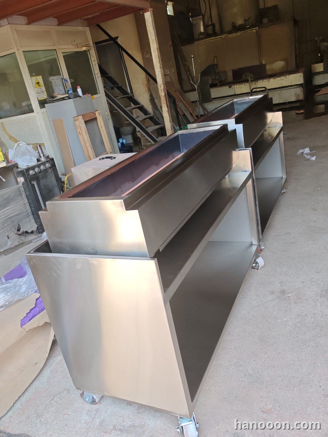 Custom stainless steel SS 316 / SS 304 fabrication by Hanooon — completed work, Abu Dhabi UAE