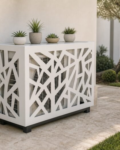 Decorative Outdoor AC Condenser Cover — handcrafted in the UAE by Hanooon