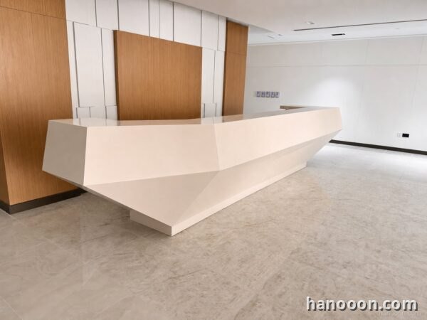 Corian Reception & Office Desks — Corian solid surface, made to measure by Hanooon