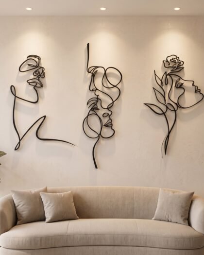 Whisper Metal Wall Art — Premium (WSWZN01) — handcrafted metal wall art, UAE