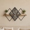 Arabisc Wall Shelf — Diamond — Arabisc handcrafted metal and wood furniture, UAE