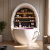 Coffee Corner — egg-frame giant teacup coffee station, Hanooon UAE