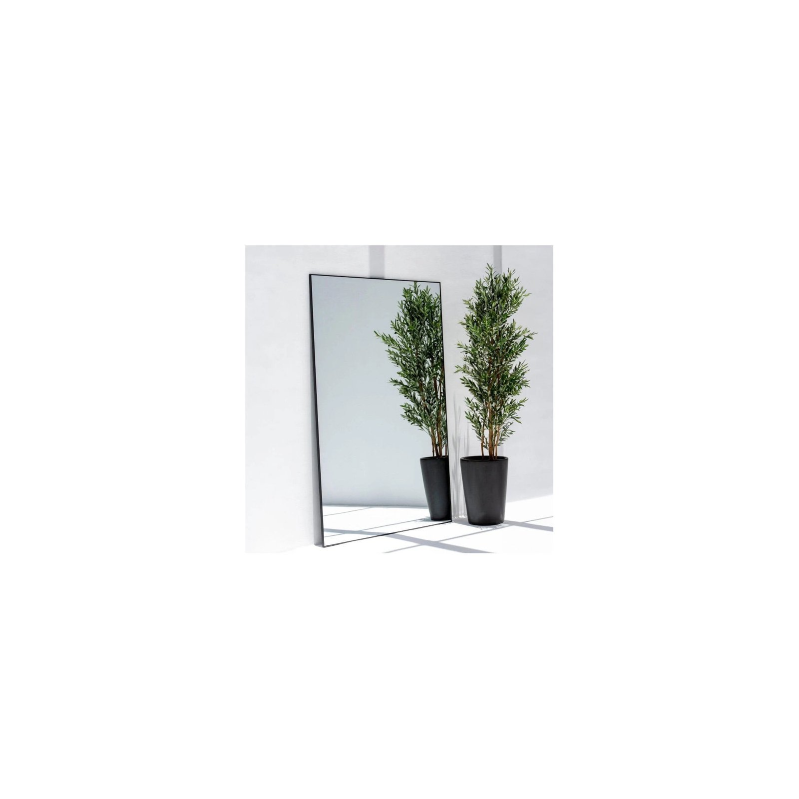Frameless rectangle large wall mirror, custom made UAE