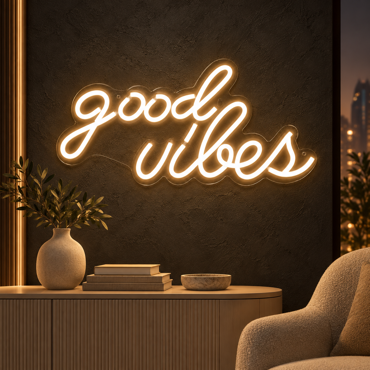 Good Vibes Neon Sign - Image 2