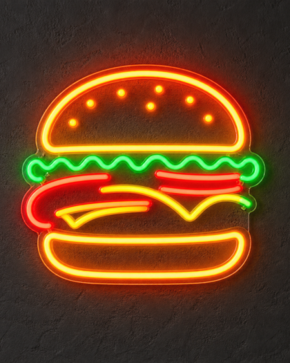 Burger Neon Sign