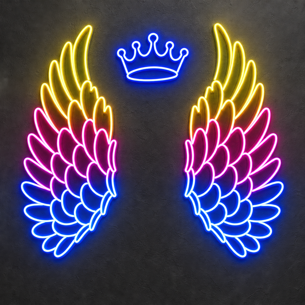 Angel Wings Neon Wall Sign