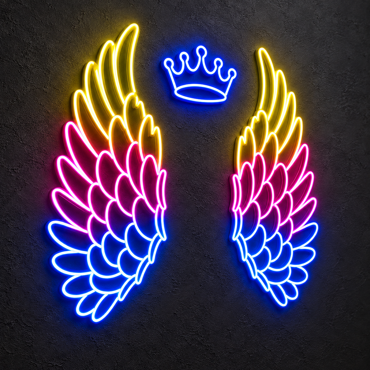 Angel Wings Neon Wall Sign - Image 3