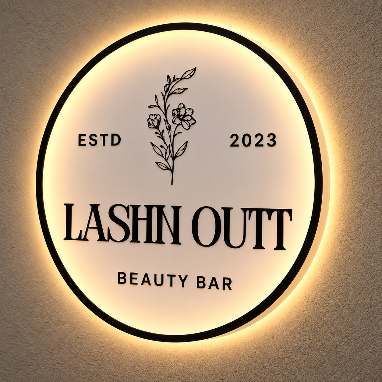 Business Sign – Round Acrylic Backlit - Image 3