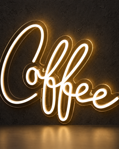 Coffee Neon Sign – Warm White