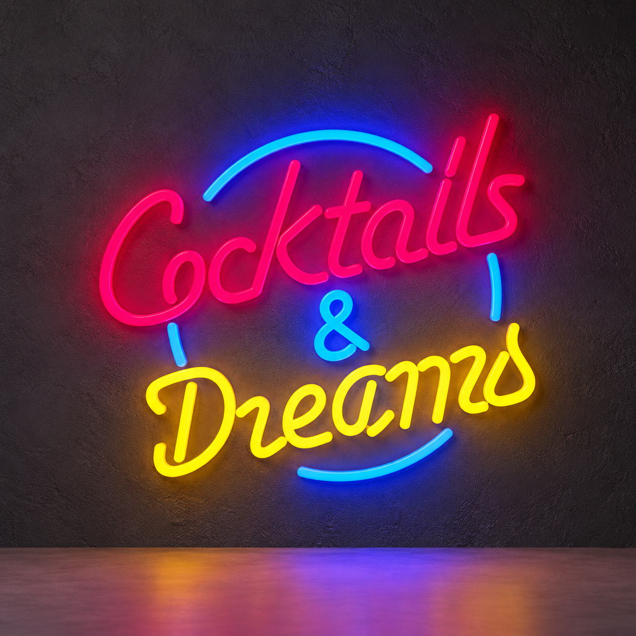 Cocktails and Dreams Neon Sign