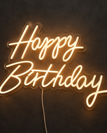 Happy Birthday Neon Sign