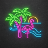 Flamingo Tropical Neon Sign