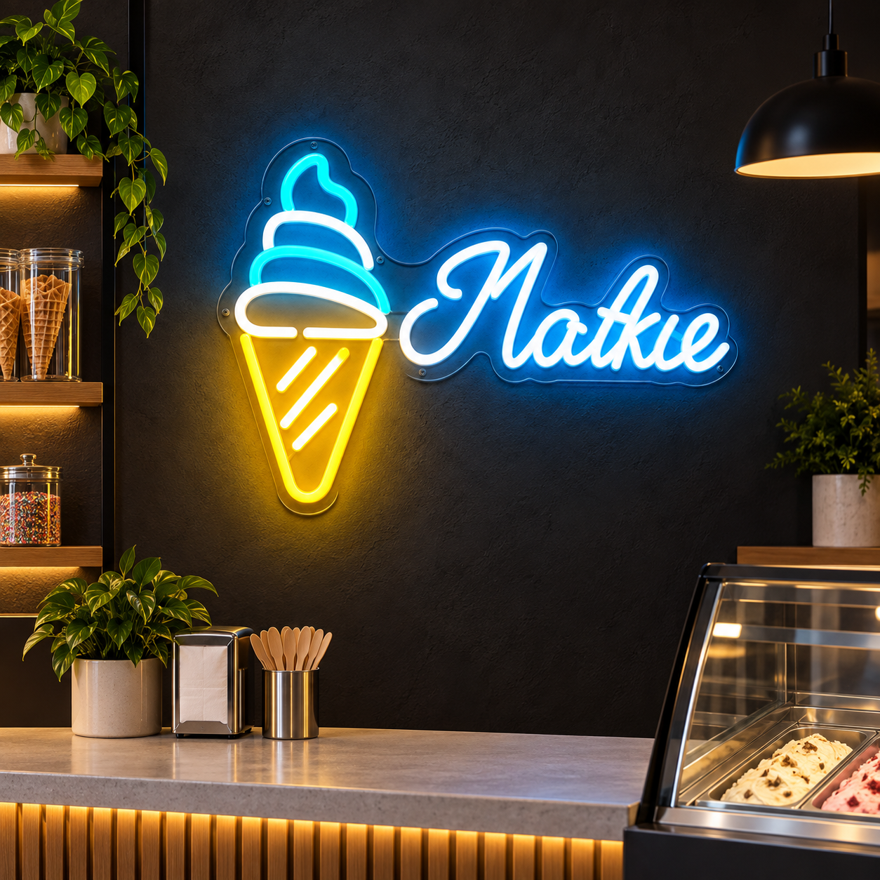 Ice Cream Custom Neon Sign - Image 2