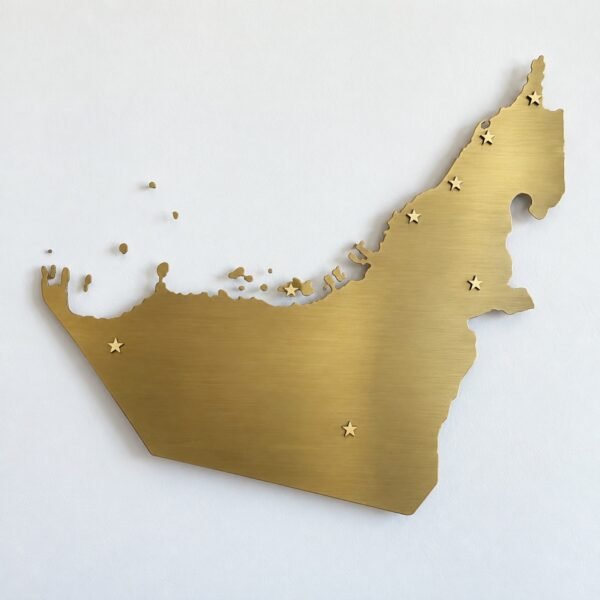 خريطة الإمارات السبع النحاسية لفن الجدران